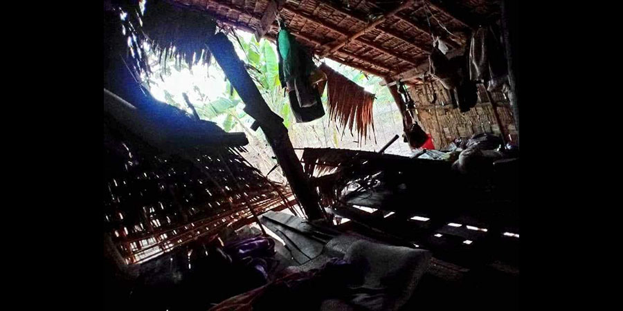 သာပေါင်းတွင် တောဆင်ရိုင်းများဖျက်ဆီးမှုကြောင့် နေအိမ်များပျက်စီး၊ လူ ၁ ဦး ဆင်ရိုင်းနင်းခံရပြီး သေဆုံး