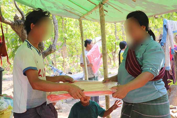 ဖယ်ခုံနှင့် ပင်လောင်းဒေသတွင်း  တိုက်ပွဲကြောင့် ဒေသခံများထပ်မံတိမ်းရှောင်၊ စားနပ်ရိက္ခာ အကူအညီလိုအပ်နေ
