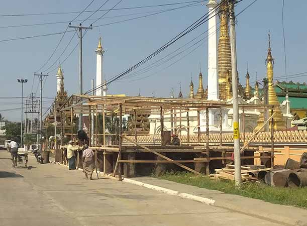 ပေါင်းတည်မြို့၊သင်္ကြန် ဗဟိုမဏ္ဍပ်ကို အသံဗုံးဖြင့်ဖောက်ခွဲ သတိပေး