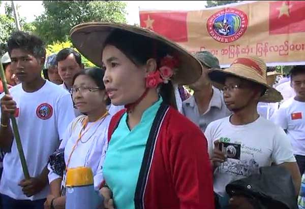 သိမ္းဆည္းေျမ ျပန္ရေရး ဦးေဆာင္သူ ေဒၚစုစုေႏြး ပုဒ္မ ၁၈ ျဖင့္ အမႈဖြင့္ခံရ
