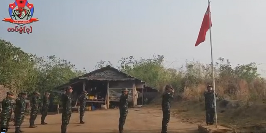 ကျဆုံးပဇီကြီးဒေသခံများအတွက် NUG နဂါးနီစစ်ကြောင်းက အလံတဝက်ချအလေးပြု
