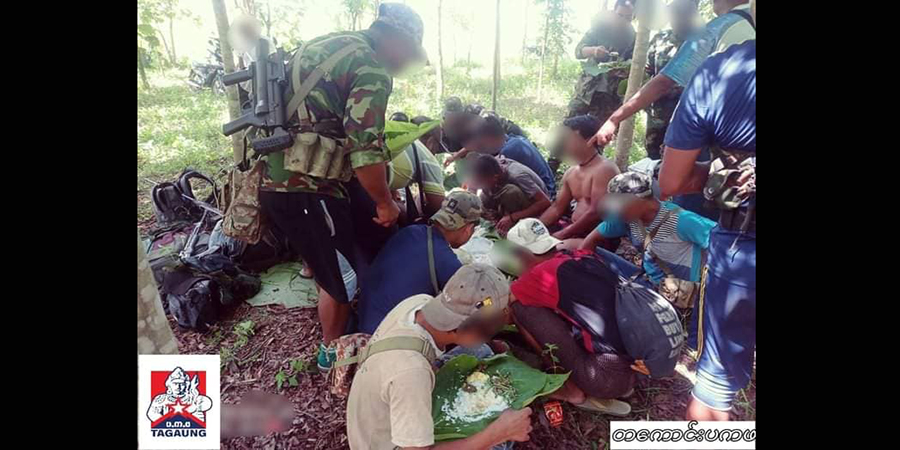 သပိတ်ကျင်းတွင် စစ်ကောင်စီတပ် မိုင်းဆွဲတိုက်ခိုက်ခံရပြီး အများအပြားကျဆုံး