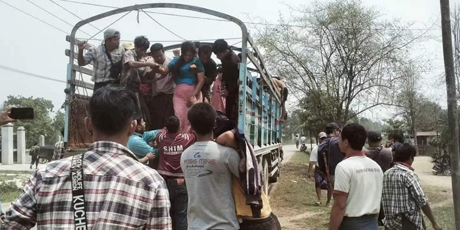 ဖားကန့်တိုက်ပွဲတွင် စစ်တပ်က လူသားဒိုင်းအဖြစ် ဖမ်းဆီးလာသည့် ရွာသားအချို့ သေဆုံးဒဏ်ရာရ