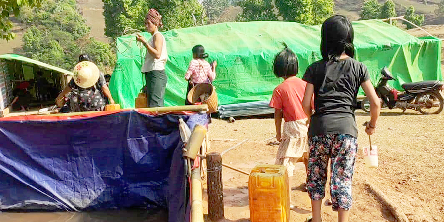 ကရင်နီ စစ်ဘေးရှောင်စခန်း ၇ ခုအတွက် အရေးပေါ် သောက်သုံးရေလိုအပ်နေ