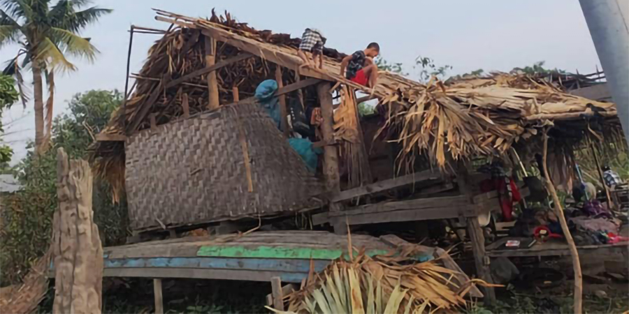 ကနီနှင့် ဘုတလင်ဒေသရှိ လေဘေးသင့် စစ်ဘေးရှောင်ပြည်သူများကို NUG ကူညီ