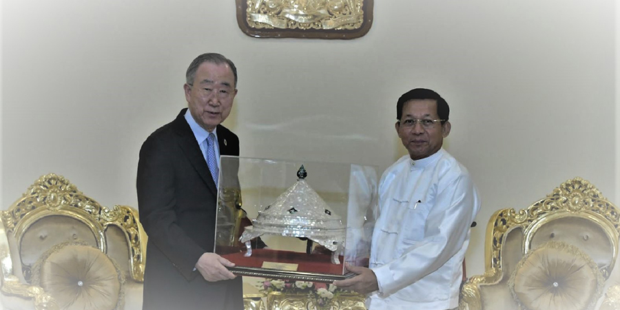 အကြမ်းဖက်မှုရပ်တန့်ရန် စစ်ခေါင်းဆောင်ကို တိုက်တွန်းခဲ့ဟု ဘန်ကီမွန်းပြော၊ လူမိုက်ကို ပွဲထုတ်နေဟု NUG ယာယီသမ္မတ တုံ့ပြန်