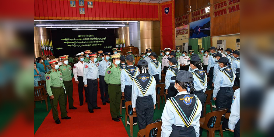 စစ်သည်အင်အားနည်းပါးလာသည့် စစ်ကောင်စီ ကျောင်းသားများကို အခြေခံ စစ်ရေးပြသင်တန်းပေး