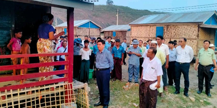 ကျောက်ဖြူ ကျောက်တစ်လုံး မွတ်စလင်ဒုက္ခသည်စခန်းရှိ ဒုက္ခသည်များကို အဓမ္မပြောင်းရွှေ့