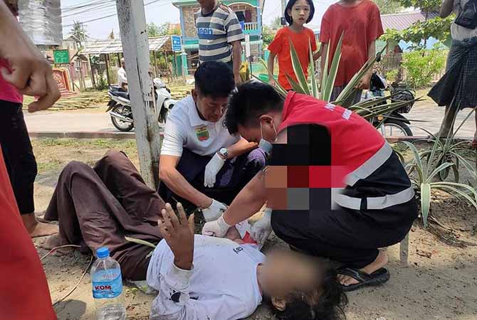 နေပြည်တော် ကားကြီးကွင်းရှေ့တွင် ဒဏ်ရာများနှင့် လဲကျနေသည့် အမျိုးသမီး ၁ ဦး တွေ့ရှိ