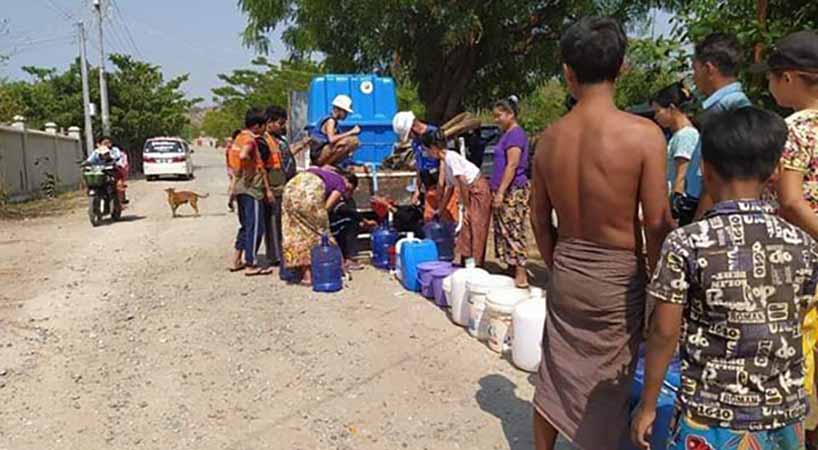 မြိုင်မြို့နယ်တွင် လျှပ်စစ်မီး အချိန်ကြာပြတ်‌တောက်သဖြင့် ပြည်သူများ သောက်သုံးရေ ခက်ခဲနေ
