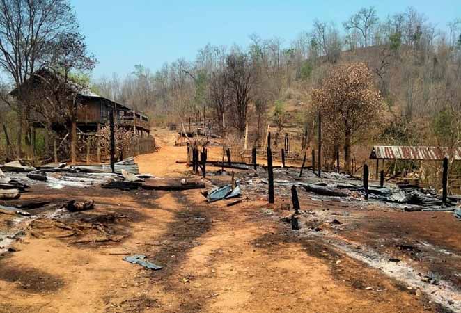 အထက်မင်းလှမြို့နယ်က စစ်ရှောင်များ အကူအညီလိုအပ်နေ