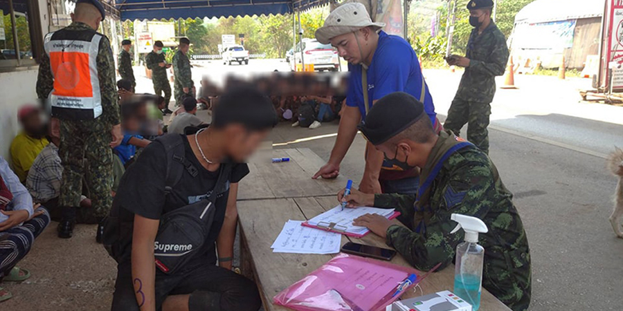 ကန်ကျနပူရီတွင် တရားမဝင် မြန်မာ ၅၃ ဦး ဖမ်းဆီးခံရ