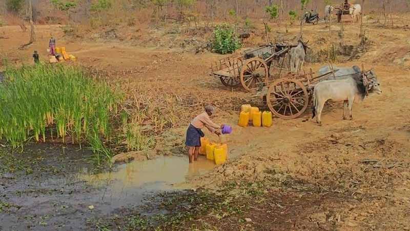 ခင်ဦးမြို့နယ် ကျေးရွာ ၇ ရွာက ပြည်သူ ၂၀၀၀ ကျော် ရေရှားပါးမှုဖြင့် ရင်ဆိုင်နေရ