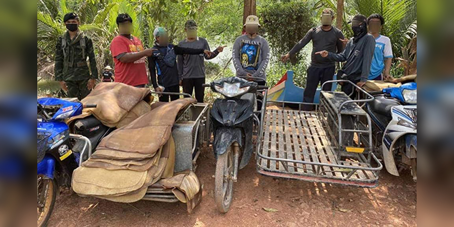 မြန်မာဘက်မှ တရားမဝင်တင်ပို့သည့် ရာဘာပြားများ ထိုင်းတပ်ဖွဲ့ ဖမ်းဆီးရမိ