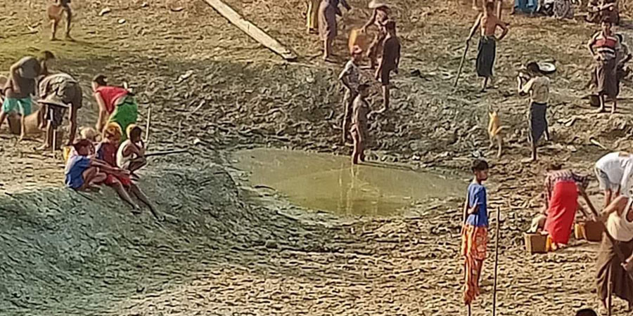 ပုဏ္ဏားကျွန်းမြို့နယ်တွင် ရေကန်ခန်းခြောက်ပြီး ဒေသခံများ အခက်တွေ့