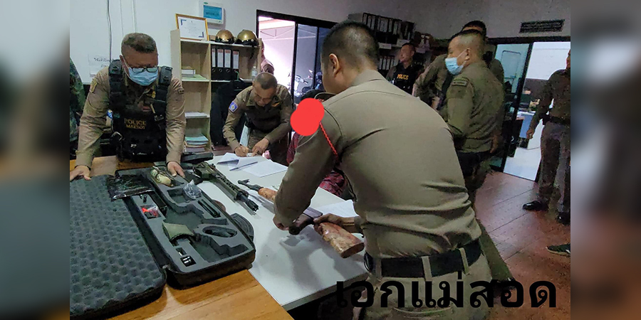 မဲဆောက်တွင် လက်နက်သယ်ဆောင်လာသည့် မြန်မာနိုင်ငံသား ၂ ဦး ဖမ်းဆီးခံရ