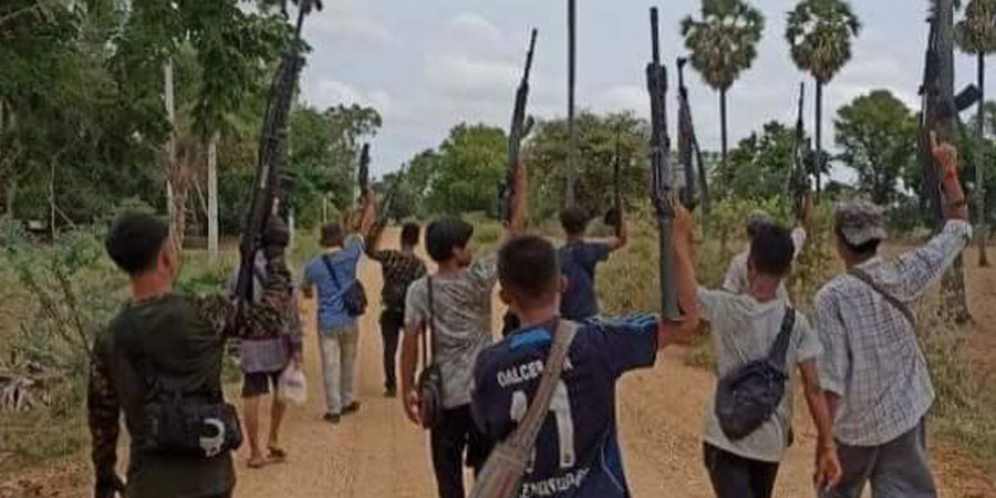 သပိတ်ကျင်းနှင့် မြိုင်မြို့နယ်တို့တွင် စစ်ကောင်စီတပ်၊ ရဲနှင့် ပျူစောထီးများ မိုင်းဆွဲ တိုက်ခိုက်ခံရ