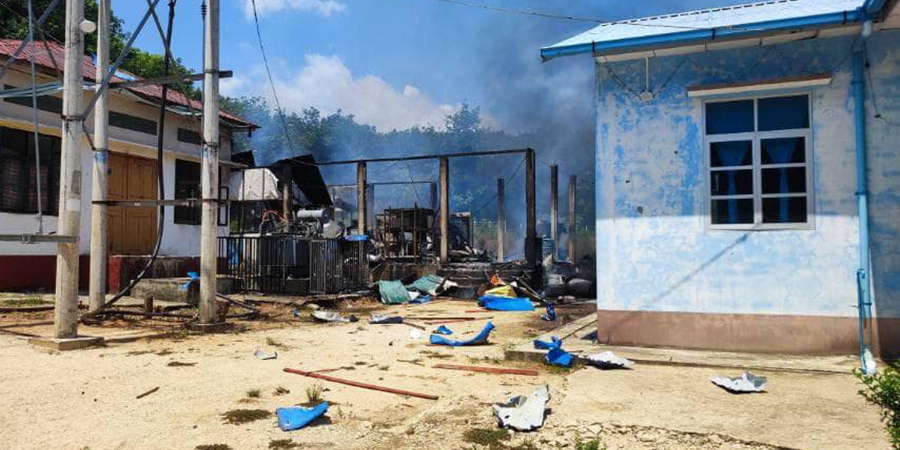 တနင်္သာရီတိုင်း၊ ပလမြို့တွင် မီးပေးသည့်စက် မီးလောင်ပြီး တမြို့လုံး လျှပ်စစ်မီးပြတ်