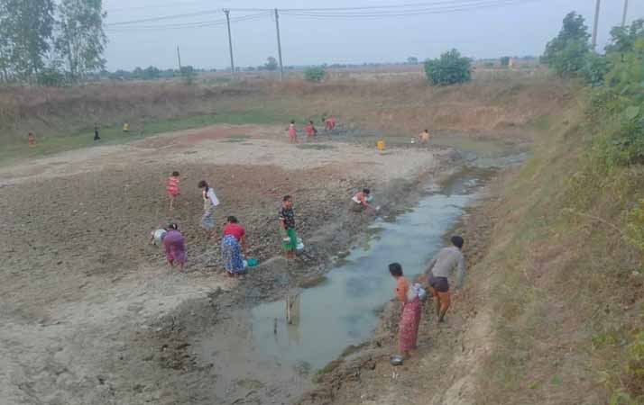 ပုဏ္ဏားကျွန်းတွင် ရေခမ်းခြောက်ပြီး  သောက်သုံးရေအခက်ကြုံ