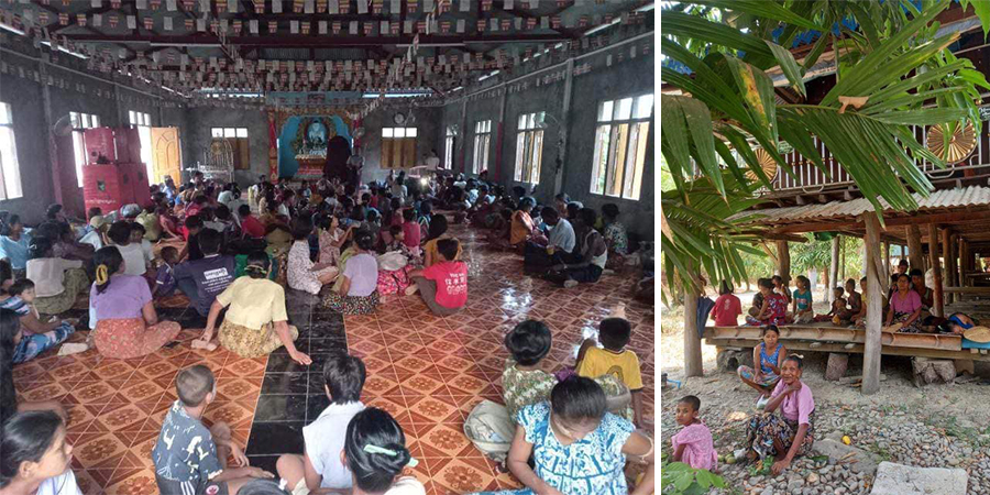 ရခိုင်ပြည်နယ်တွင် မုန်တိုင်းဘေးရှောင်ရန် ပြည်သူ ၇၀၀ ကျော် ဘေးလွတ်ရာကို ရွှေ့ပြောင်း