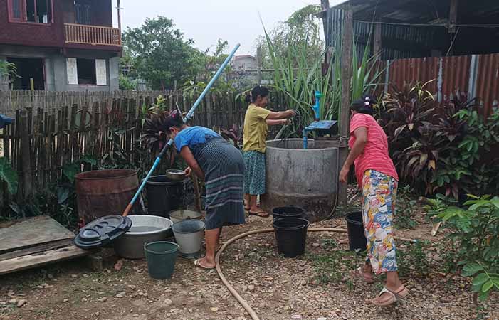 နမ္မတီးမြို့တွင် တွင်းရေများခန်းခြောက်နေသဖြင့် ဒေသခံများ အခက်ကြုံ