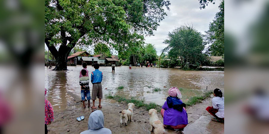 မန္တလေးတွင် လေပြင်းတိုက် သစ်ပင်များ ပြိုလဲ၊ မြောက်ယမားချောင်း ရေလျှံပြီး၊  ဆားလင်းကြီးမြို့နယ်ရှိ မီးဘေးသင့်ကျေးရွာများ ရေကြီး 