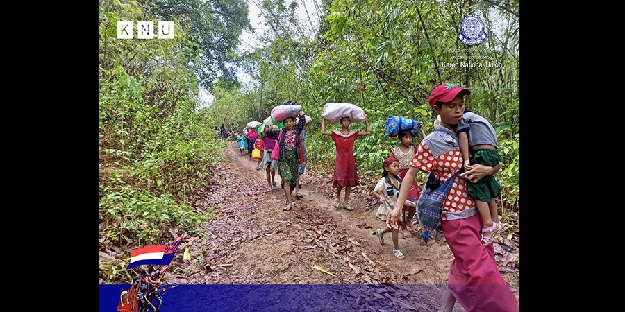 ကေအန်ယူနယ်မြေတွင် စစ်အုပ်စု ထိုးစစ်ဆင်ပစ်ခတ်မှုကြောင့် ဒေသခံ ၈၀၀၀ ကျော် ထွက်ပြေးနေရ