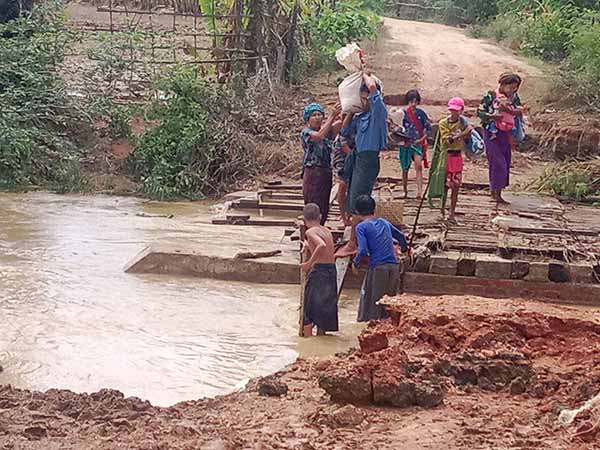 ပုလဲမြို့နယ်ရှိ မိုခါမုန်တိုင်းသင့်ကျေးရွာများ အကူအညီအထောက်အပံ့လိုအပ်နေ