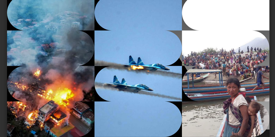 စစ်အုပ်စုက ၃ ရက်တွင် ၁ ရက်နှုန်း လေကြောင်းတိုက်ခိုက်၊ ကန့်ဘလူ၌ အရပ်သားသေဆုံးမှု အများဆုံးဖြစ်