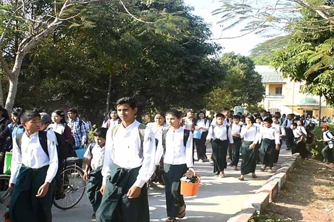 အခြေခံပညာကျောင်းများ ကျောင်းအပ်လက်ခံ၊ ၁၀ တန်းမအောင်သူများကို ကျောင်းဆက်တက်ခွင့် ပြုမည်မဟုတ်