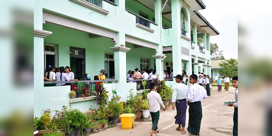 နေပြည်တော်တွင် ကျောင်းအပ်နှံမှု ယခင်နှစ်‌ထက်‌ ပိုများလာ