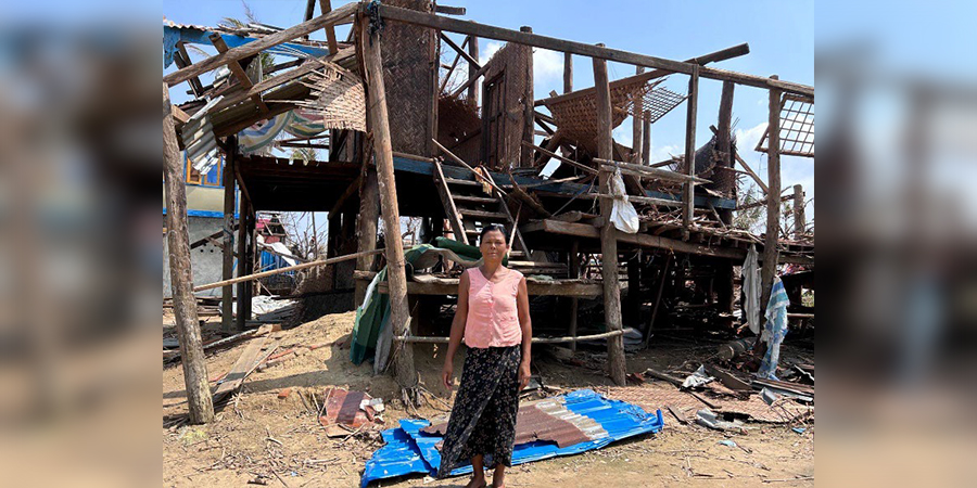 မိုခါမုန်တိုင်းသင့်ပြည်သူများအတွက် ဘေးကင်းလုံခြုံသည့် နေရာရရှိရေး အခက်အခဲဖြစ်နေ