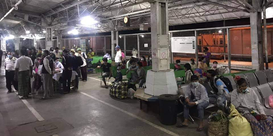 မြစ်ကြီးနား CDM မီးရထားဝန်ထမ်းများကို စစ်ကောင်စီက လိုင်းခန်းမှ အဓမ္မဖယ်ရှား