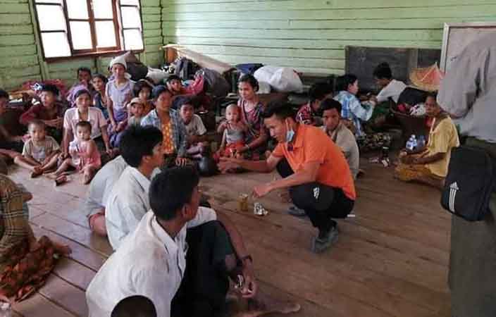 ဆမီးမြို့ကစစ်ဘေးရှောင်များ ကျန်းမာရေးစောင့်ရှောက်မှုနှင့် စားနပ်ရိက္ခာလိုအပ်