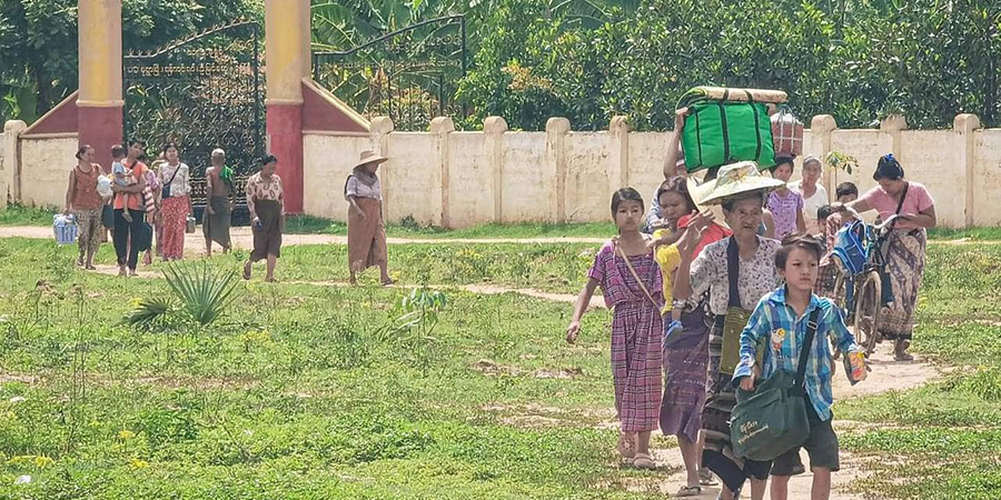ဆားလင်းကြီး စစ်ရှောင်များ စားနပ်ရိက္ခာနှင့် အဝတ်အထည်လိုအပ်