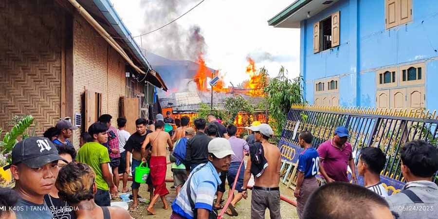 တနိုင်းမြို့နယ်တွင် မီးလောင်
