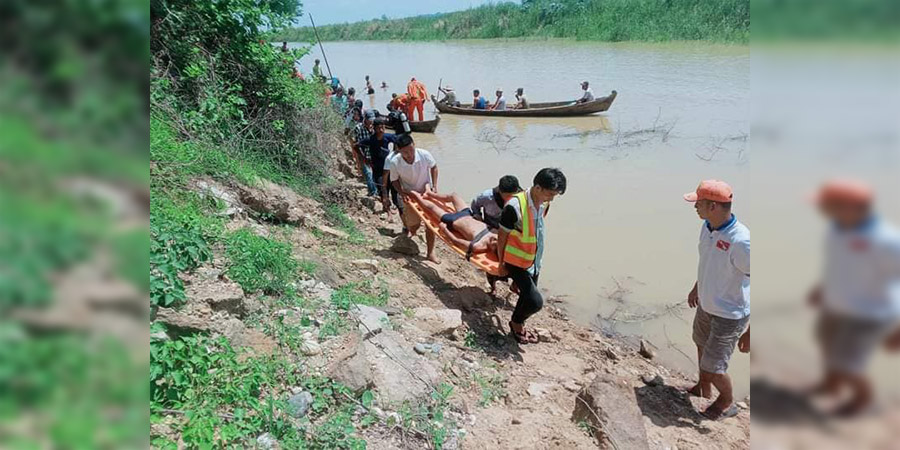 မကွေး၌ ဧရာဝတီမြစ်အတွင်း ရေဆင်းကူးသည့် လူငယ် ၁ ဦး ရေနစ်သေဆုံး
