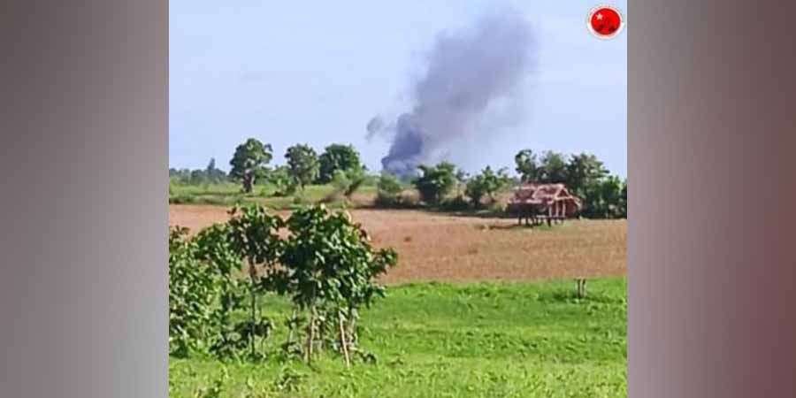 ကန့်ဘလူခရိုင်ရှိ ပင့်သာကျေးရွာကို စစ်တပ်က ၅ ကြိမ်မြောက် မီးရှို့