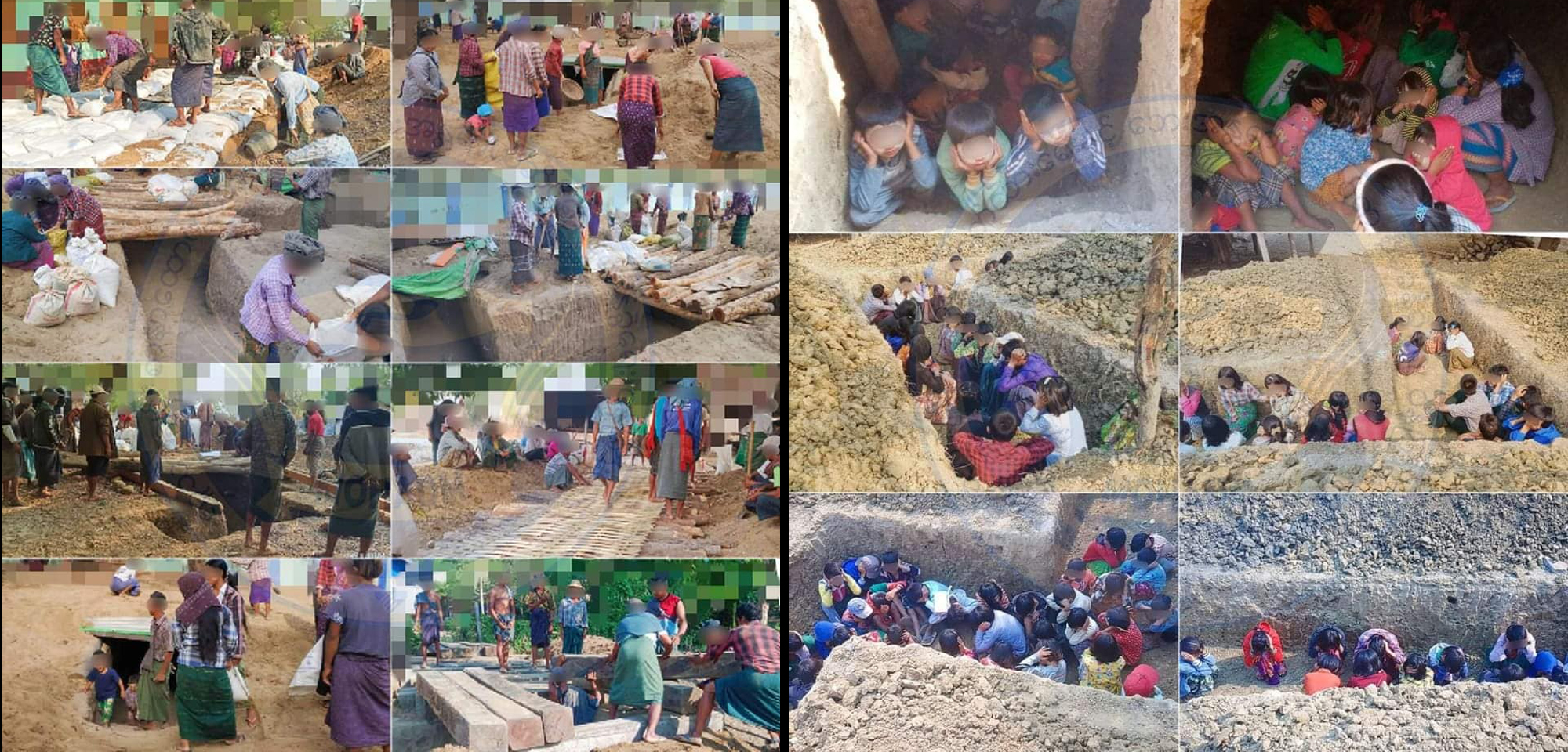 ကလေးတောင်ပိုင်းတွင် ဗုံးခိုကျင်းများ တူးကြရန် တော်လှန်ရေးအင်အားစုများ တိုက်တွန်း