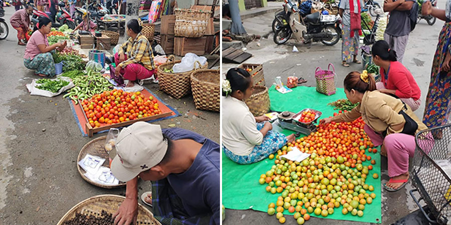 ချင်းတောင်လမ်းကို စစ်တပ်က ပိတ်ထားသဖြင့် ကလေးမြို့ ၌ စားသောက်ကုန်ဈေးနှုန်း မြင့်တက်