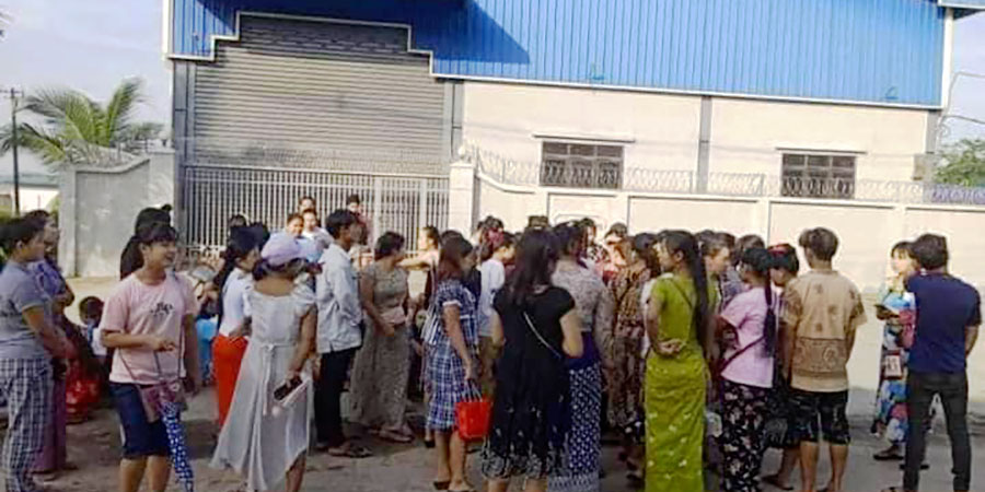 စက်ရုံအချို့ တရက်လုပ်ခ ၅၆၀၀ ပေးမယ်ပြောပြီး ၄၈၀၀ ကျပ်သာ ပေးသဖြင့် အလုပ်သမားများ အခက်ကြုံ