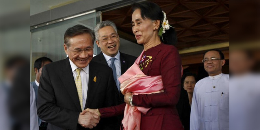 ဒေါ်အောင်ဆန်းစုကြည်နှင့်  ထိုင်းနိုင်ငံခြားရေးဝန်ကြီးတို့ တွေ့ဆုံခဲ့ဟု စစ်ကောင်စီအတည်ပြုပြော