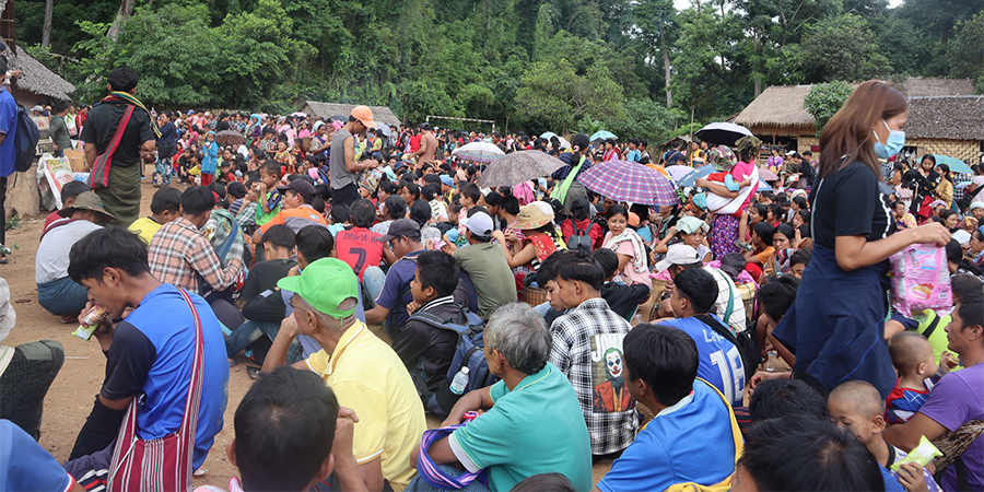 ထိုင်းဒုက္ခသည်စခန်းတွင် ခိုလှုံနေရသည့် ဒေါနို့ကူးစစ်ရှောင် ၅၀၀၀ ကျော် စားနပ်ရိက္ခာ လိုအပ်နေ