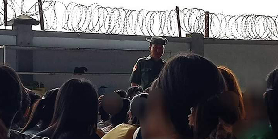 အလုပ်သမားသမဂ္ဂဝင်များကို လစာတိုးပေးရန် တောင်းဆိုခြင်းကြောင့် ဖမ်းဆီးခြင်းမဟုတ်ဟု စစ်ကောင်စီပြော