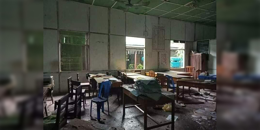 ကြာအင်းဆိပ်ကြီးတွင် ရဲစခန်း၊‌ ‌မြေစာရင်းရုံးနှင့် ထွေအုပ်ရုံး တိုက်ခိုက်ခံရ