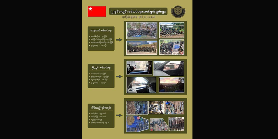 S.O.F က စခန်းသိမ်းအပါအဝင် တိုက်ပွဲ ၈၇ ကြိမ် ဖော်ဆောင်၊ စစ်အုပ်စုဘက်က ၂၆၀ ကျော်သေ
