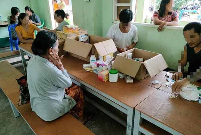 ဝင်းရေးမြို့နယ်က စစ်ဘေးရှောင်များကို CDM ဆရာဝန်များကုသစောင့်ရှောက်ပေး
