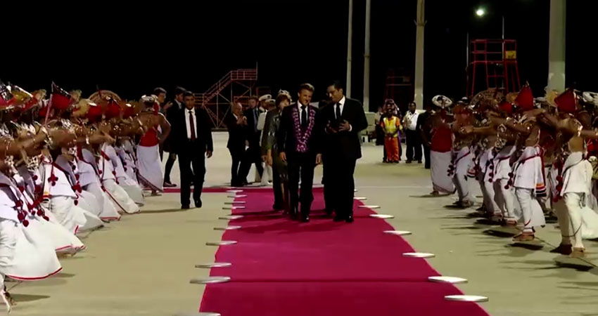 ပြင်သစ်သမ္မတနှင့်သီရိလင်္ကာသမ္မတ တွေ့ဆုံ၊ ဂျပန်နိုင်ငံခြားရေးဝန်ကြီး သီရိလင်္ကာရောက်ရှိ