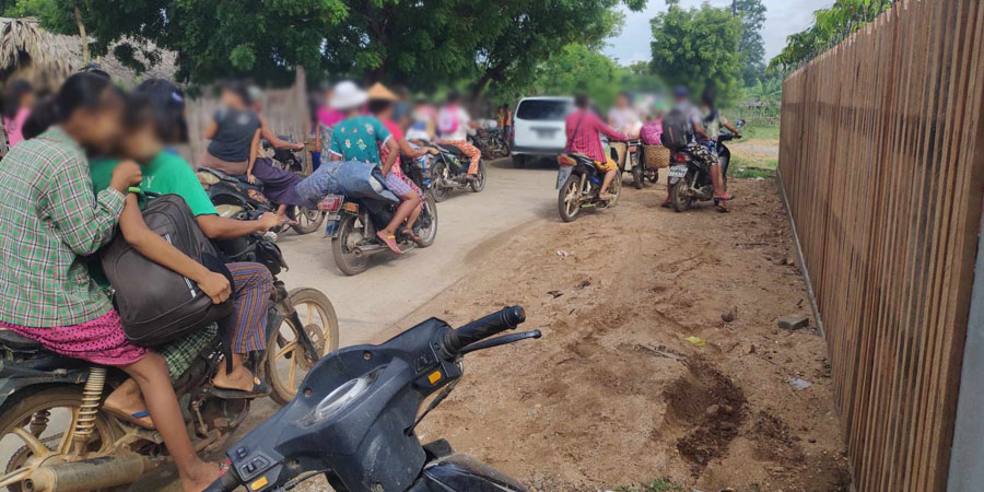 စစ်တပ် စစ်ကြောင်းထိုးသဖြင့် ပုလဲနှင့် ယင်းမာပင်မှ ပြည်သူ ၉၀၀၀ ခန့် စစ်ဘေးရှောင်နေရ