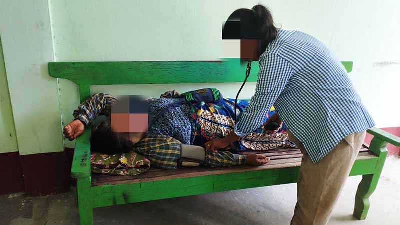 စစ်ကိုင်းက ကျေးရွာ ၂ ရွာတွင် ရွှေဘိုခရိုင်တပ်ရင်းက ဆေးကုသပေး